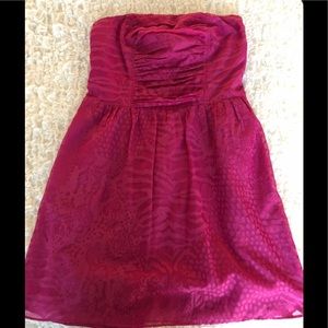 Magenta Strapless Dress
